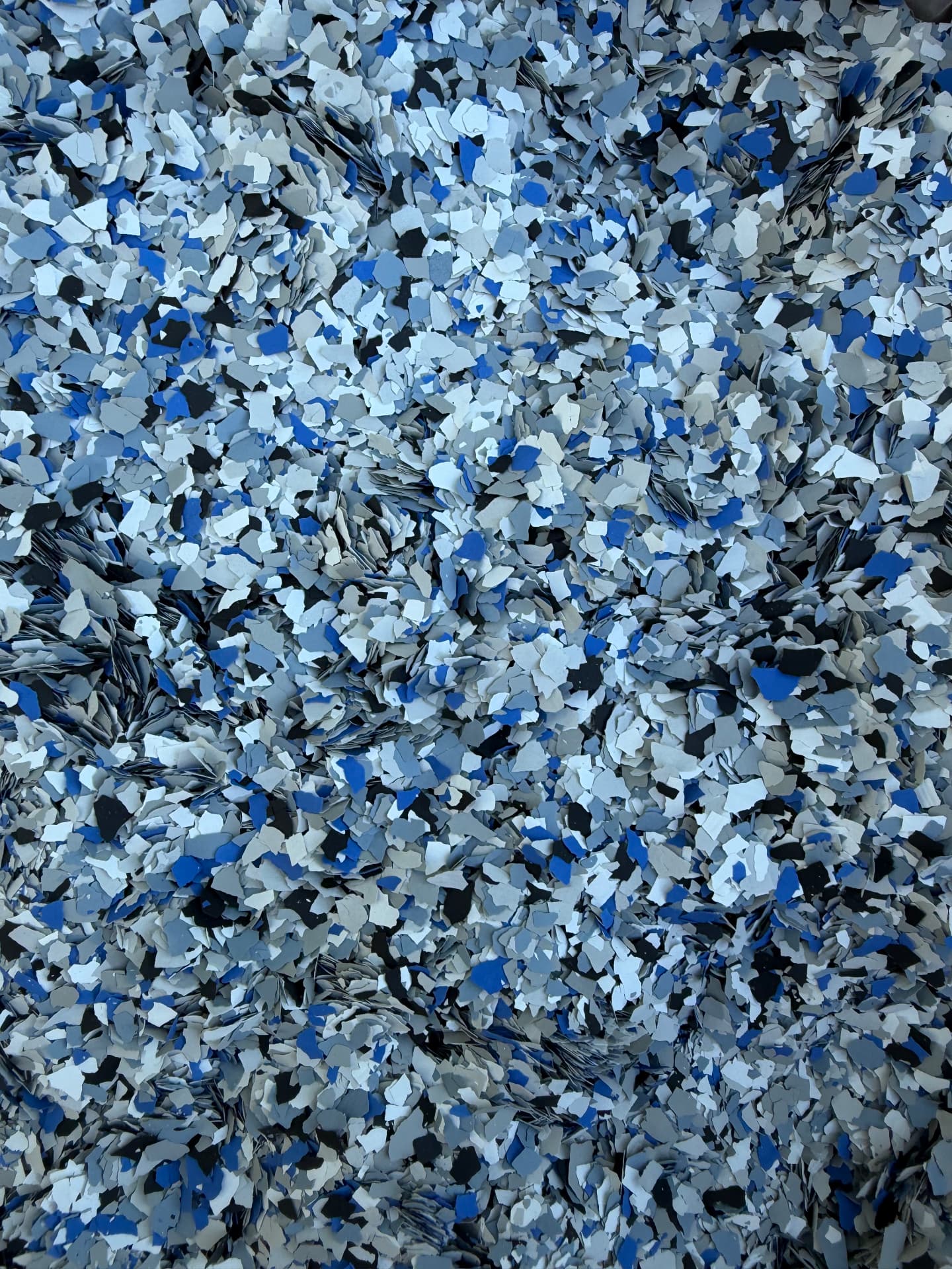 Ocean epoxy flake color blend